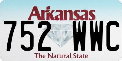 AR license plate 752WWC