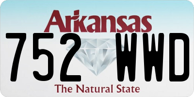 AR license plate 752WWD