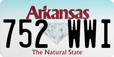 AR license plate 752WWI