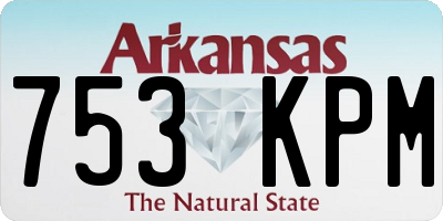 AR license plate 753KPM