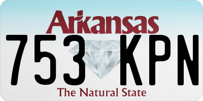 AR license plate 753KPN