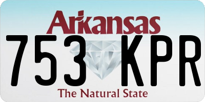 AR license plate 753KPR