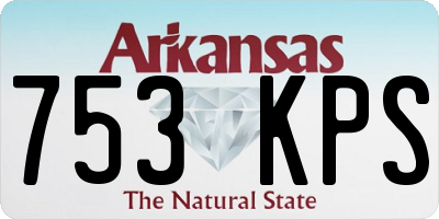 AR license plate 753KPS