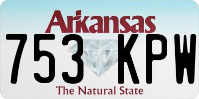 AR license plate 753KPW