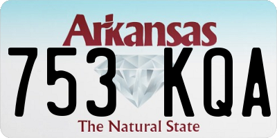 AR license plate 753KQA