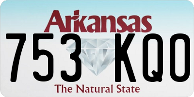 AR license plate 753KQO