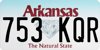 AR license plate 753KQR