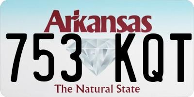 AR license plate 753KQT