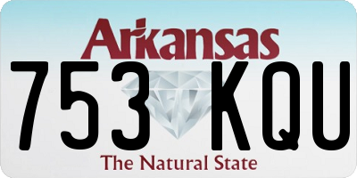AR license plate 753KQU