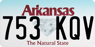 AR license plate 753KQV