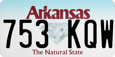AR license plate 753KQW