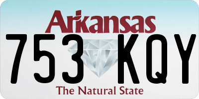 AR license plate 753KQY