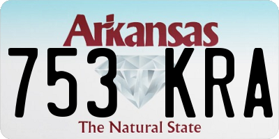 AR license plate 753KRA