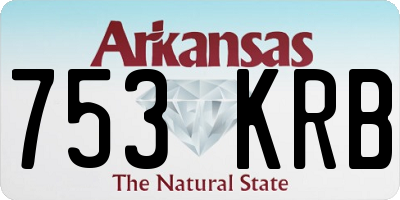 AR license plate 753KRB