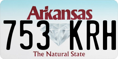 AR license plate 753KRH