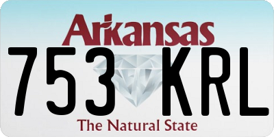 AR license plate 753KRL