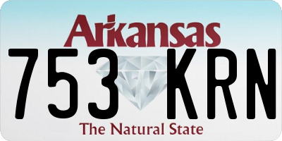 AR license plate 753KRN