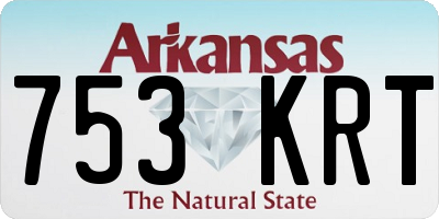 AR license plate 753KRT