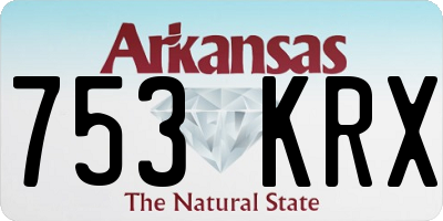 AR license plate 753KRX