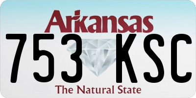 AR license plate 753KSC