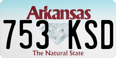 AR license plate 753KSD