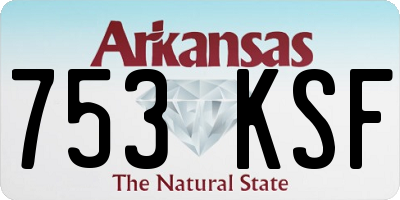 AR license plate 753KSF
