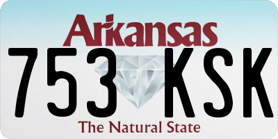 AR license plate 753KSK