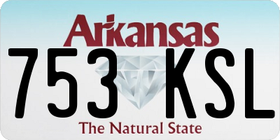 AR license plate 753KSL
