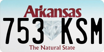 AR license plate 753KSM