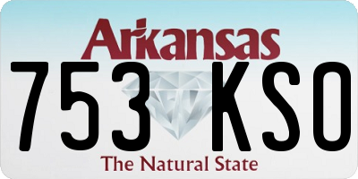 AR license plate 753KSO