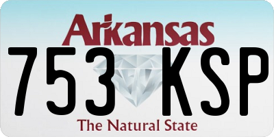 AR license plate 753KSP