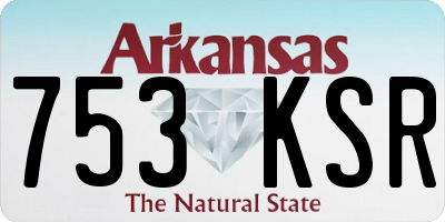 AR license plate 753KSR