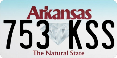 AR license plate 753KSS