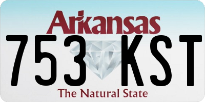 AR license plate 753KST