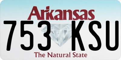 AR license plate 753KSU