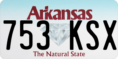 AR license plate 753KSX