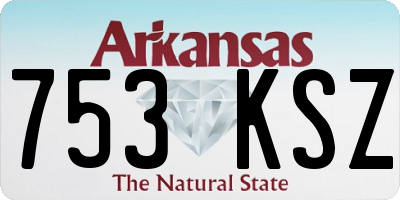AR license plate 753KSZ
