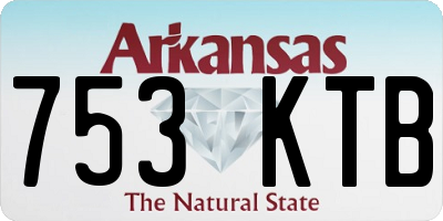 AR license plate 753KTB