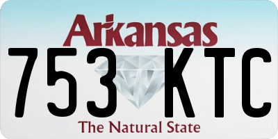 AR license plate 753KTC