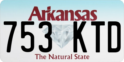AR license plate 753KTD