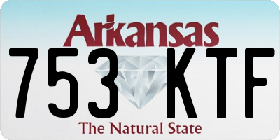 AR license plate 753KTF
