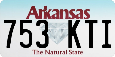AR license plate 753KTI