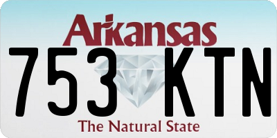 AR license plate 753KTN