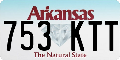 AR license plate 753KTT