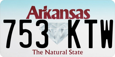 AR license plate 753KTW