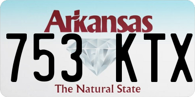 AR license plate 753KTX