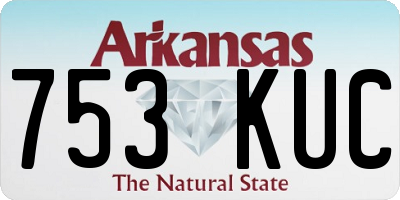 AR license plate 753KUC