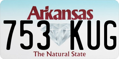 AR license plate 753KUG