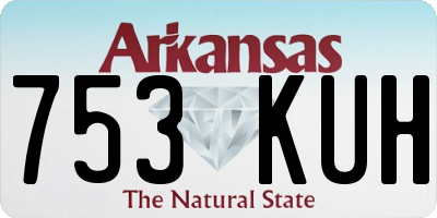 AR license plate 753KUH
