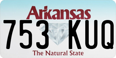 AR license plate 753KUQ